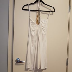 SKY chain halter angel flowy dress